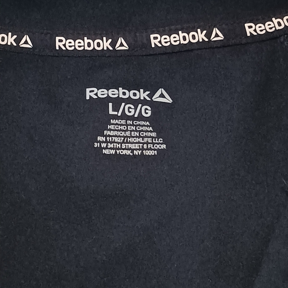 Reebok Jacket Black Size Large EUC PTP 19.5" W 26"L - Picture 8 of 12